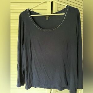 A Talbot long sleeve beaded top